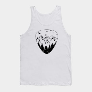 Guitar Pick Mountain Cool Guitar Player Guitarist Gift Music Tank Top